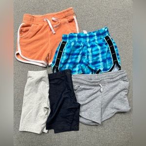 Girls mixed brand size 5-6 summer short bundle.